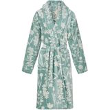 ESSENZA - Maribel - Badjas - Surf green - Knielang - Oekotex gecertificeerd