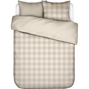 ESSENZA - Chess - Dekbedovertrekset - Oatmeal - 240 x 220 cm