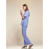 Essenza - Lily Charley - Top - Lavendelblauw - Korte Mouw