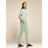 ESSENZA Jules Uni - Lange Broek - Subtle Green - Katoen