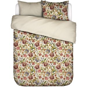 Dekbedovertrek Roselina Vanille 200 x 200/220 - Goud | Geel, Naturel - Katoensatijn - Essenza