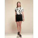 ESSENZA - Liva - Top - Vanille - Korte Mouw