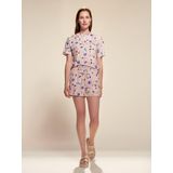 ESSENZA - Fiorre - Top - Pale Lilac - Korte Mouw