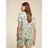 ESSENZA - Fiorre - Top - Subtle Green - Korte Mouw