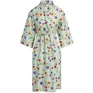 ESSENZA - Sarai - Kimono - Subtle green - 100% Katoensatijn