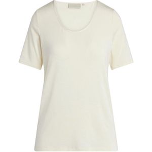 ESSENZA Julot Uni Top - Vanille - Korte Mouw - Tricot