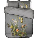 ESSENZA Ficaria Dekbedovertrekset - Grijs - Katoen Satijn - 140 x 220 cm