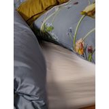 ESSENZA Ficaria Dekbedovertrekset - Grijs - Katoen Satijn - 140 x 220 cm