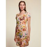 ESSENZA - Isa Roselina - Nachtjapon - Evening Rose - Korte Mouwen - A-lijn Pasvorm