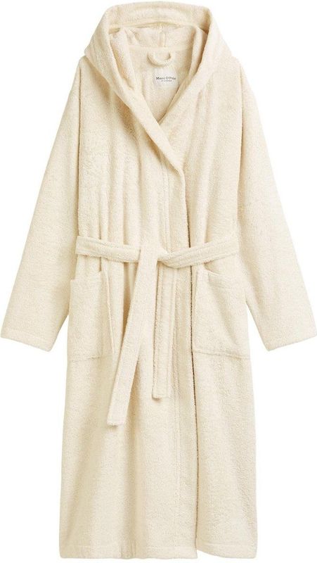 Marc O'Polo - Timeless - Badjas - Oatmeal - GOTS-gecertificeerd Biologisch Katoen