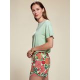 ESSENZA - Nori - Korte Broeken - Lobster Pink - Bloemenprint