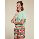 ESSENZA - Nori - Korte Broeken - Lobster Pink - Bloemenprint