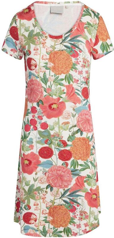 ESSENZA - Isa - Nachtjapon - Lobster pink - Korte Mouwen - A-lijn Pasvorm