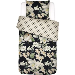 Dekbedovertrek Essenza Rosalee Anthracite Satijn-140 x 200 / 220 cm | 1-Persoons