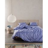 ESSENZA - Minte - Hoeslaken - Lavendelblauw - 90 x 210 cm - Katoen