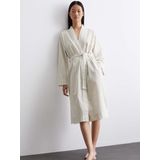 Marc O'Polo - Classic Fine Stripe - Kimono - Grey Mist - 100% Biologisch Katoen