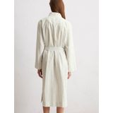 Marc O'Polo - Classic Fine Stripe - Kimono - Grey Mist - 100% Biologisch Katoen