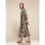 Essenza - Juliet - Kimono - Surf Green - 100% Biologisch Katoensatijn