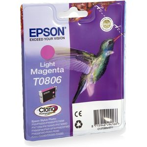 Inktcartridge Epson T0806 lichtrood