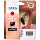 Epson T0877 inktcartridge rood (origineel)