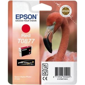 Epson Flamingo T0877 inktcartridge 1 stuk(s) Origineel Rood