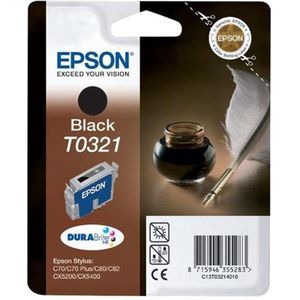 Epson Quill T0321 Black DURABrite Ink Cartridge (Quil) inktcartridge 1 stuk(s) Origineel Zwart