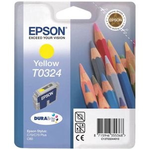 Epson T0324 (Zonder verpakking) geel (C13T03244010) - Inktcartridge - Origineel