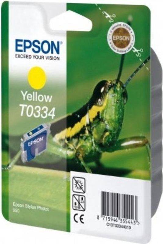Epson Grasshopper T0334 inktcartridge 1 stuk(s) Origineel Geel