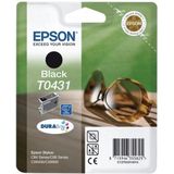 Epson T0431 HC (Zonder verpakking) zwart (C13T04314010) - Inktcartridge - Origineel