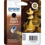 Epson T0511 (Zonder verpakking) zwart (C13T05114010) - Inktcartridge - Origineel