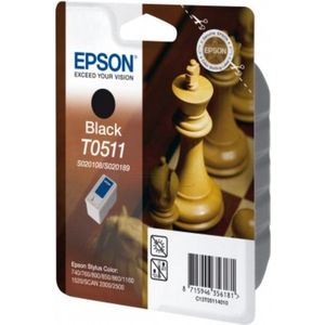 Epson Chess T0511 inktcartridge 1 stuk(s) Origineel Zwart