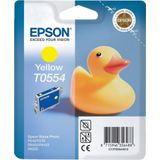 Epson T0554 inktcartridge geel (origineel)