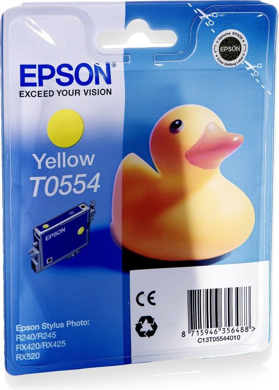 Epson Duck T0554 inktcartridge 1 stuk(s) Origineel Geel
