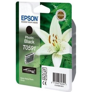 Epson Lily T0591 inktcartridge 1 stuk(s) Origineel Foto zwart