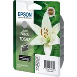 Epson T0597 inkt cartridge licht zwart (origineel)