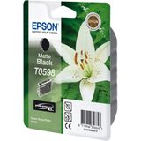 Epson T0598 inktcartridge mat zwart (origineel)