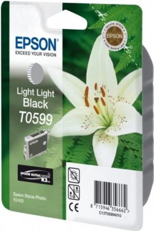 Epson Lily T0599 inktcartridge 1 stuk(s) Origineel Licht licht zwart