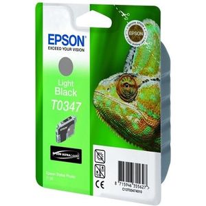 Epson T0347 inktcartridge licht zwart (origineel)