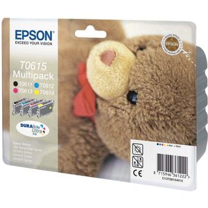 Inktcartridge Epson T0615 multipack met T0611, T0612, T0613 & T0614 (origineel)