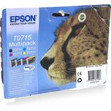 Epson T0715 Inktcartridge Multicolor / Zwart