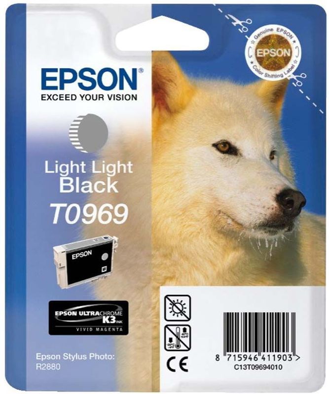 Epson Husky T0969 inktcartridge 1 stuk(s) Origineel Licht licht zwart