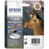 Epson T1306 multipack 3 inktcartridges extra hoge capaciteit (origineel)