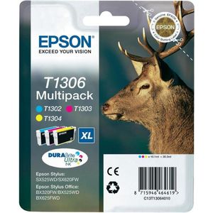 Epson Stag T1306 DURABrite Ultra Ink inktcartridge 1 stuk(s) Origineel Cyaan, Magenta, Geel