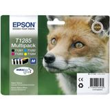 Epson Fox T1285 inktcartridge 1 stuk(s) Origineel Zwart, Cyaan, Magenta, Geel