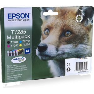 Epson T1285 multipack zwart en kleur (C13T12854012) - Inktcartridge - Origineel