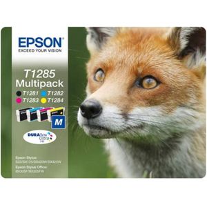 Epson Fox T1285 inktcartridge 1 stuk(s) Origineel Zwart, Cyaan, Magenta, Geel