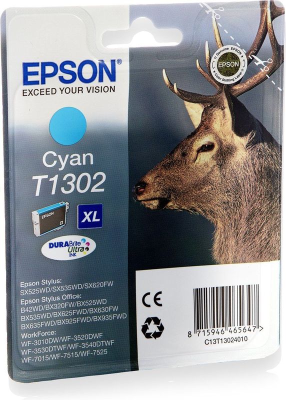 Epson - T1302 - Inktcartridge - Zwart - DuraBrite Ultra