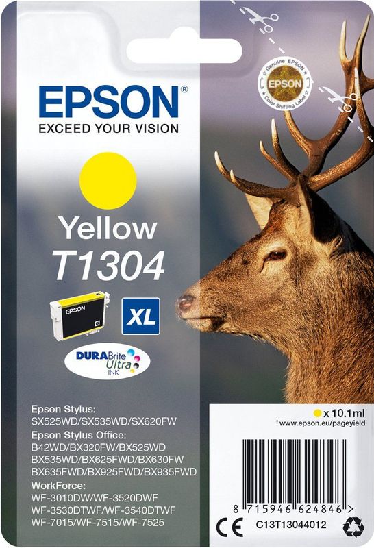 Epson Stag T1304 inktcartridge 1 stuk(s) Origineel Hoog (XL) rendement Geel