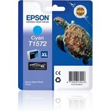 Epson Turtle T1572 inktcartridge 1 stuk(s) Origineel Hoog (XL) rendement Cyaan