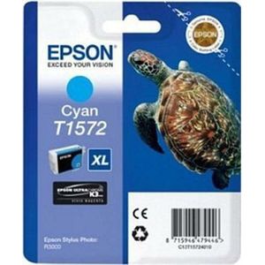 Epson Turtle T1572 inktcartridge 1 stuk(s) Origineel Hoog (XL) rendement Cyaan